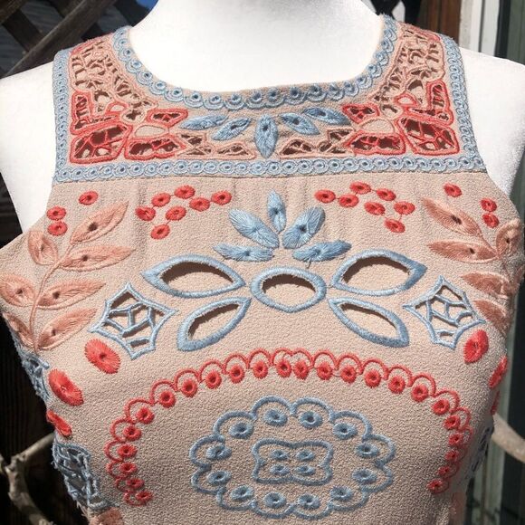 J.O.A. Embroidered Lace Sleeveless Tank Dress - Picture 4 of 8